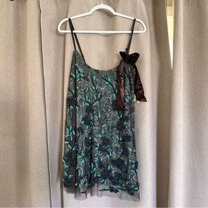 NWT Free People Pure Heart beaded mini dress *medium*